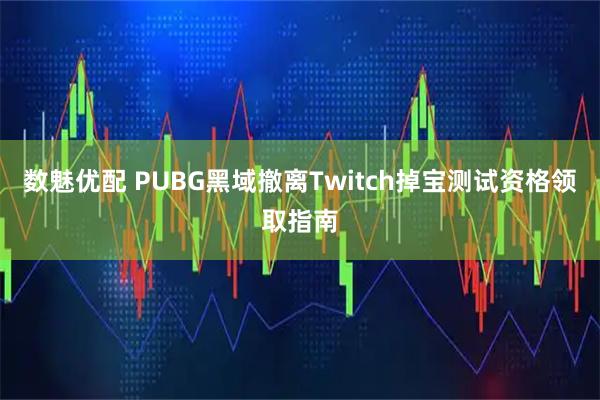 数魅优配 PUBG黑域撤离Twitch掉宝测试资格领取指南